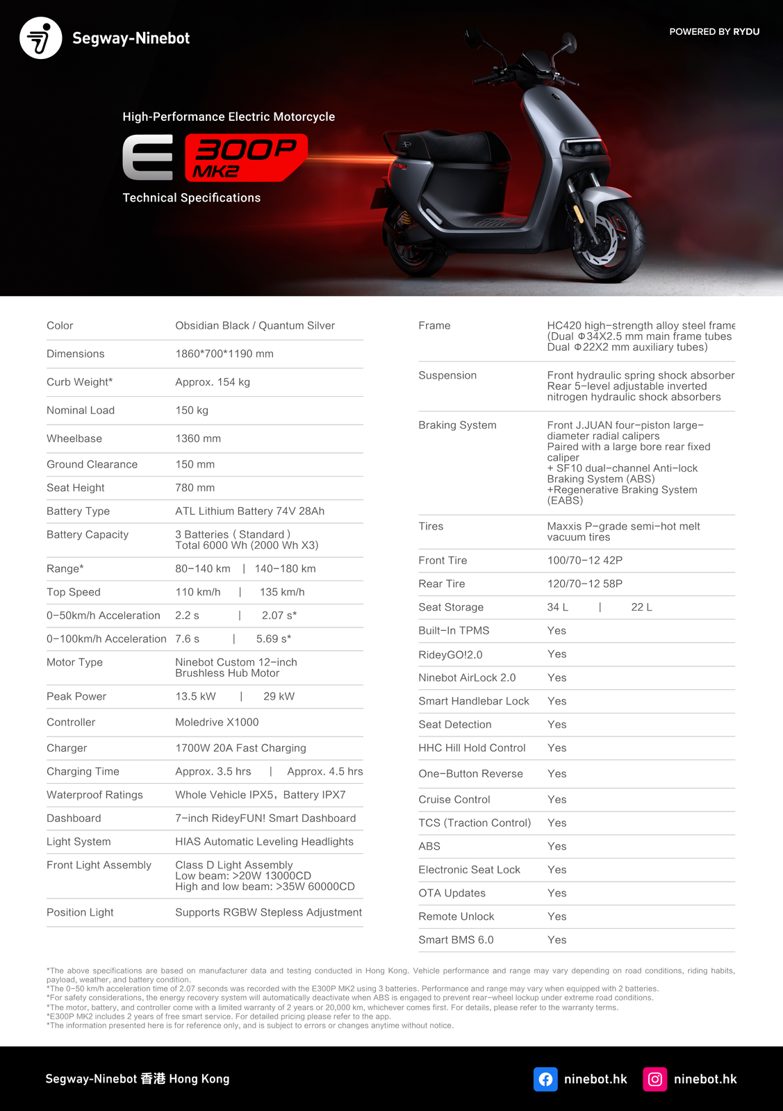 Product Catalogue | Segway-Ninebot Hong Kong